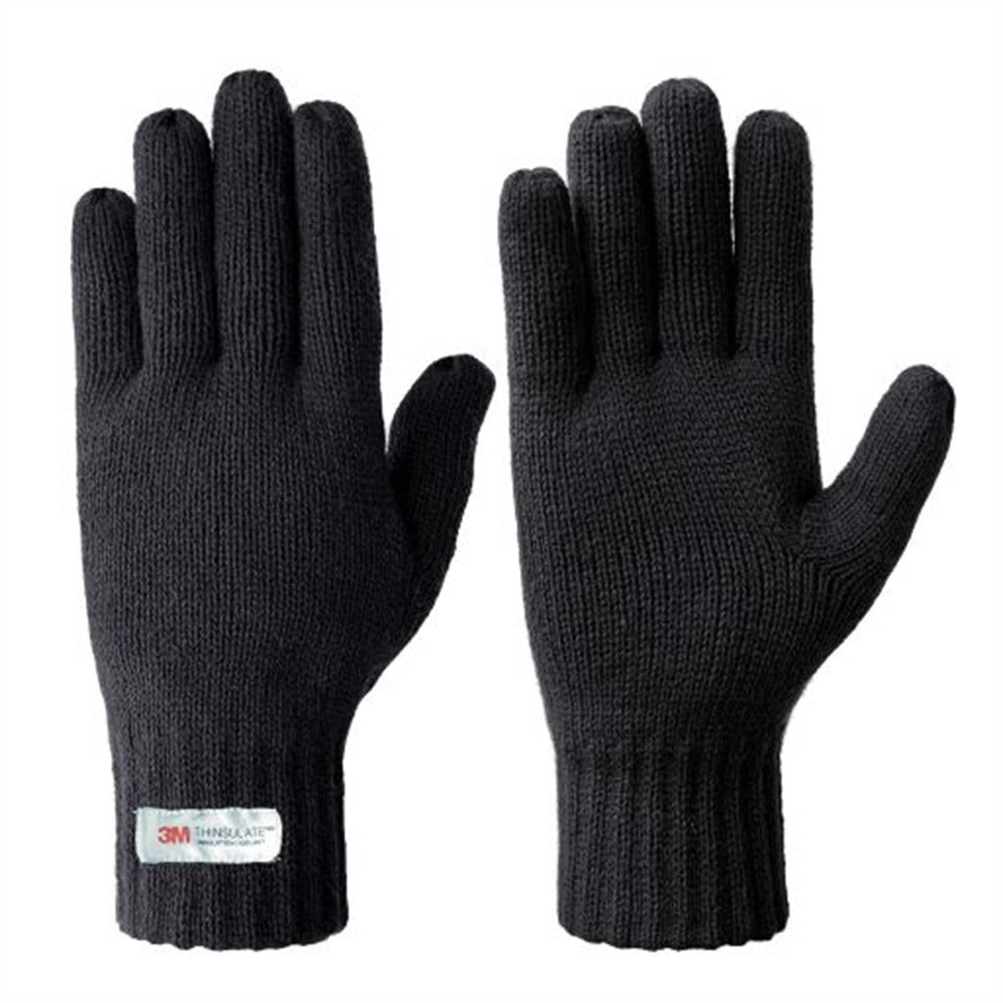 EvridWear 1 Pair 3M Thinsulate Thermal Insulated Lined Gloves, Warm Double Layer Knitted Winter Gloves