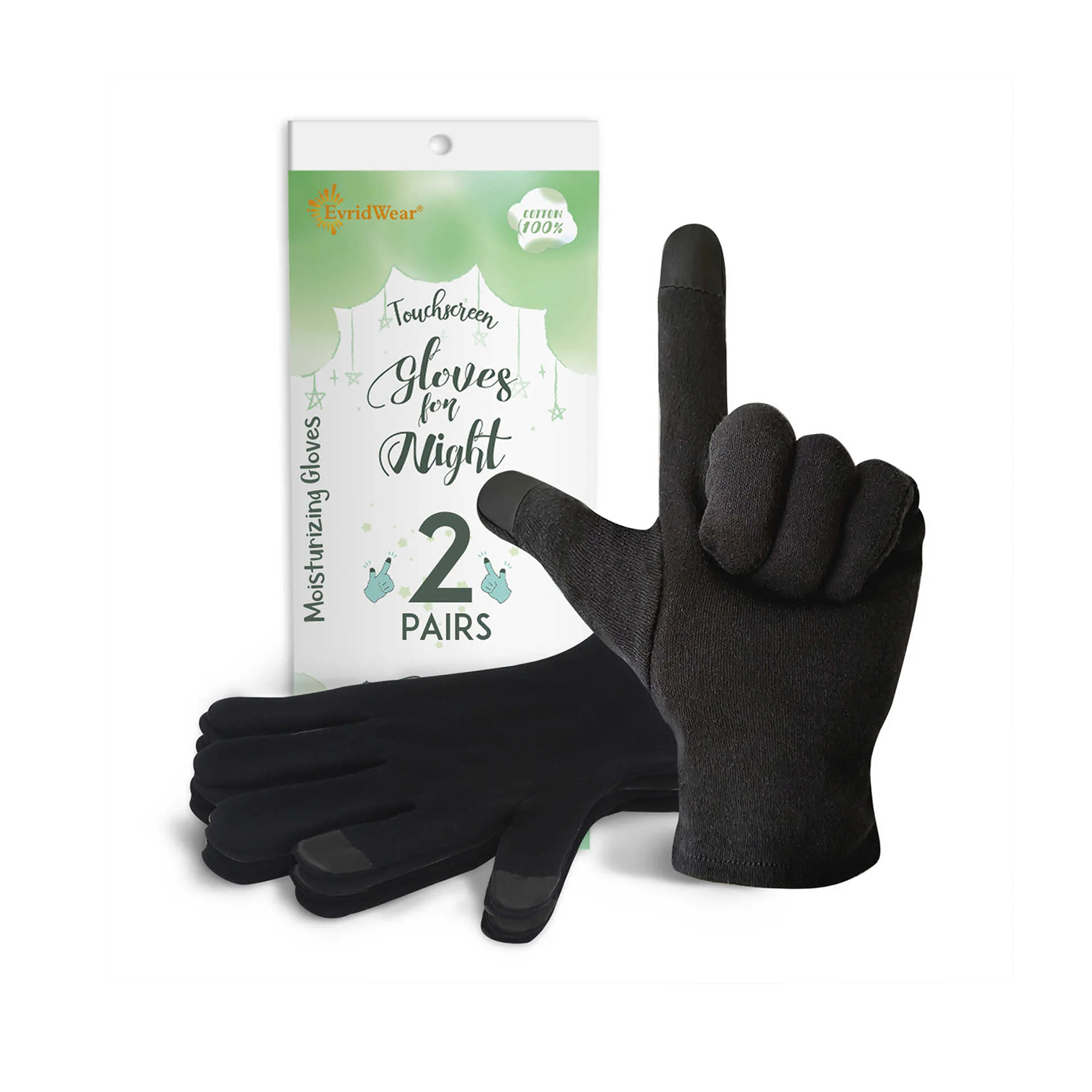 Cotton Touchscreen Moisturizing Gloves