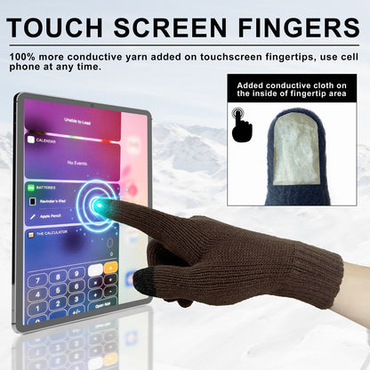 3M Thinsulate Thermal Anti-Slip Touchscreen Gloves