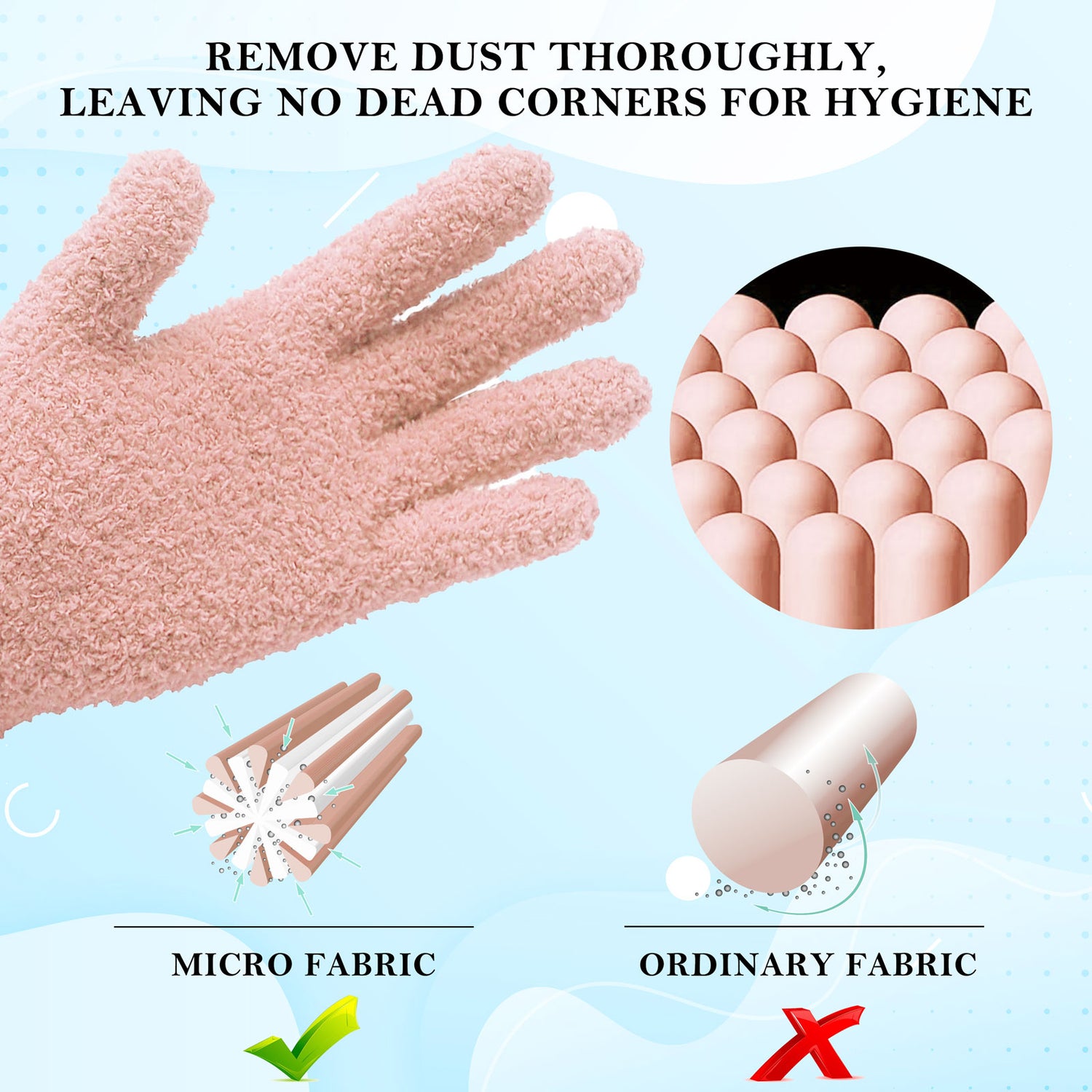 Evridwear Microfiber Dusting Gloves
