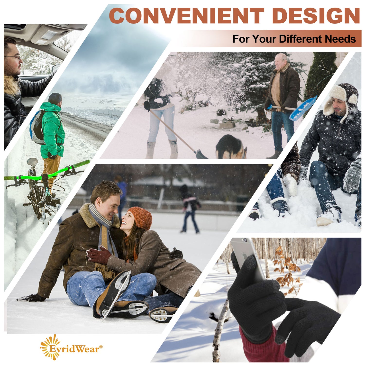 3M Thinsulate Thermal Anti-Slip Touchscreen Gloves