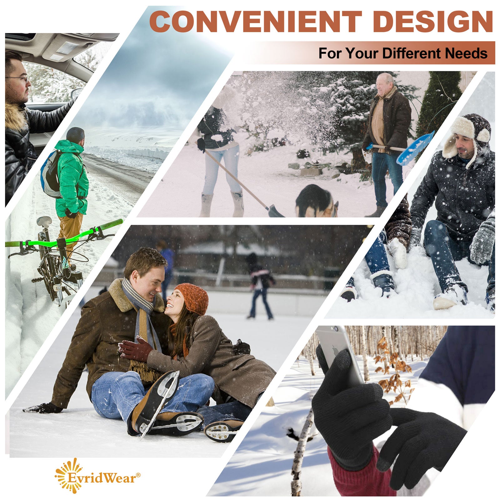 3M Thinsulate Thermal Anti-Slip Touchscreen Gloves