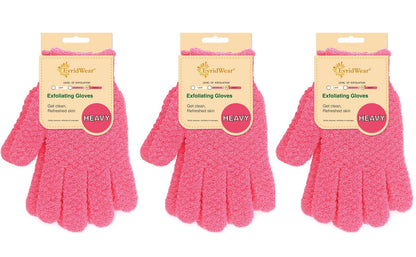 3 Pairs Exfoliation Gloves Same Level