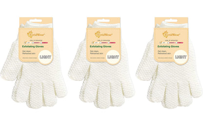 3 Pairs Exfoliation Gloves Same Level