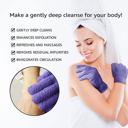 5 Pairs Gift Set Exfoliation Gloves