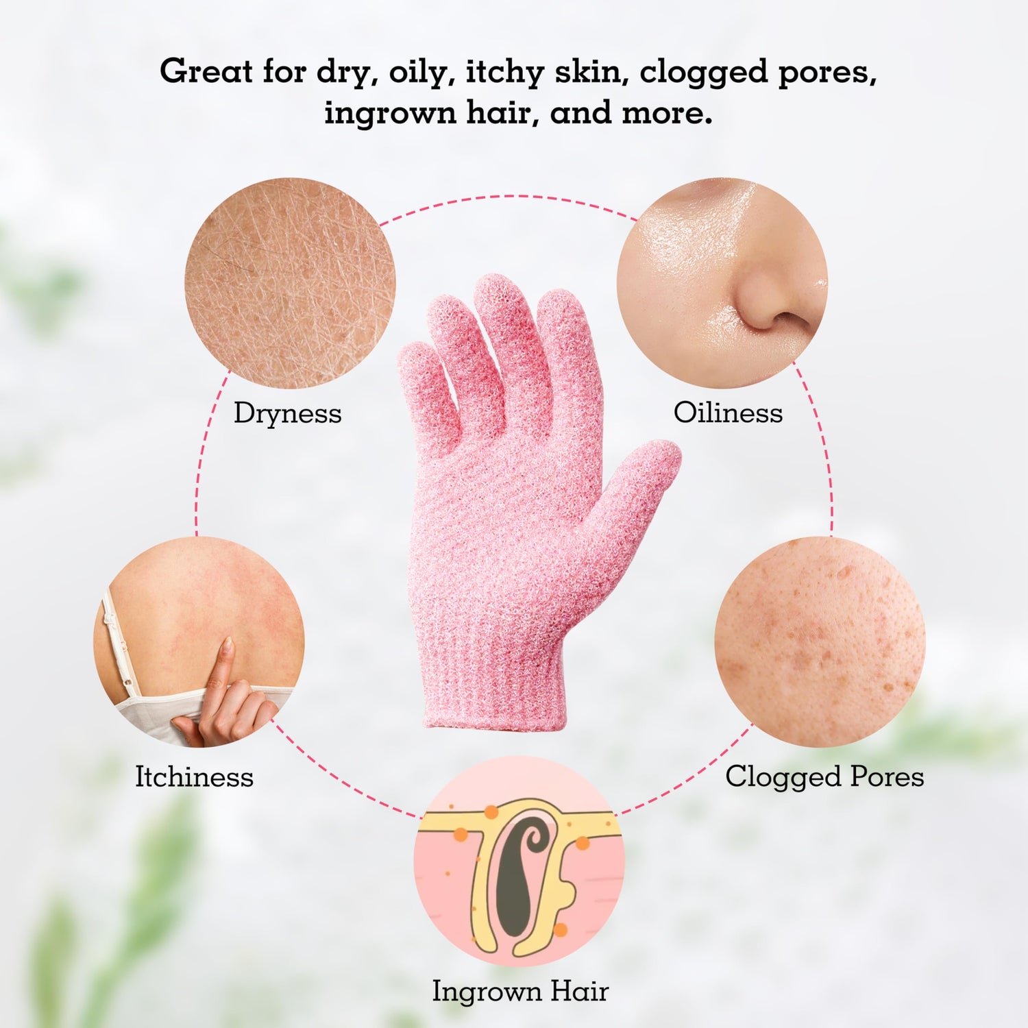 3 Pairs Exfoliation Gloves Different Level