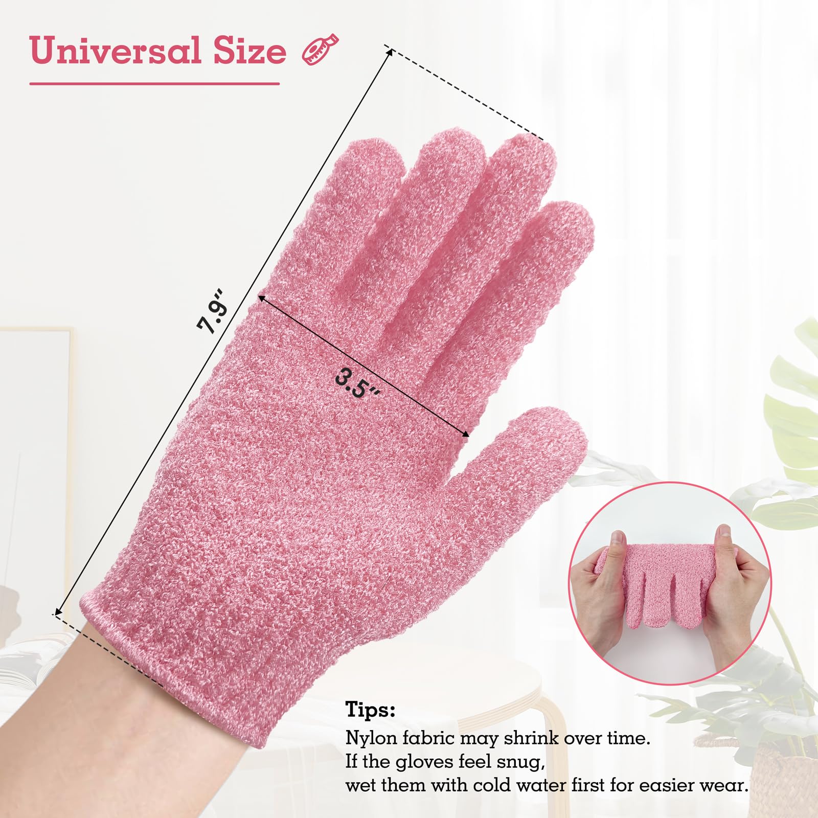 3 Pairs Exfoliation Gloves Different Level
