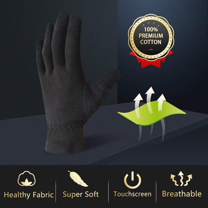 5 Pairs Cotton Touchscreen Moisturizing Gloves