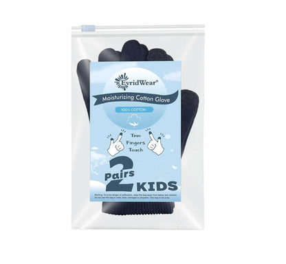 Kids Cotton Moisturizing 2 Pairs Gloves