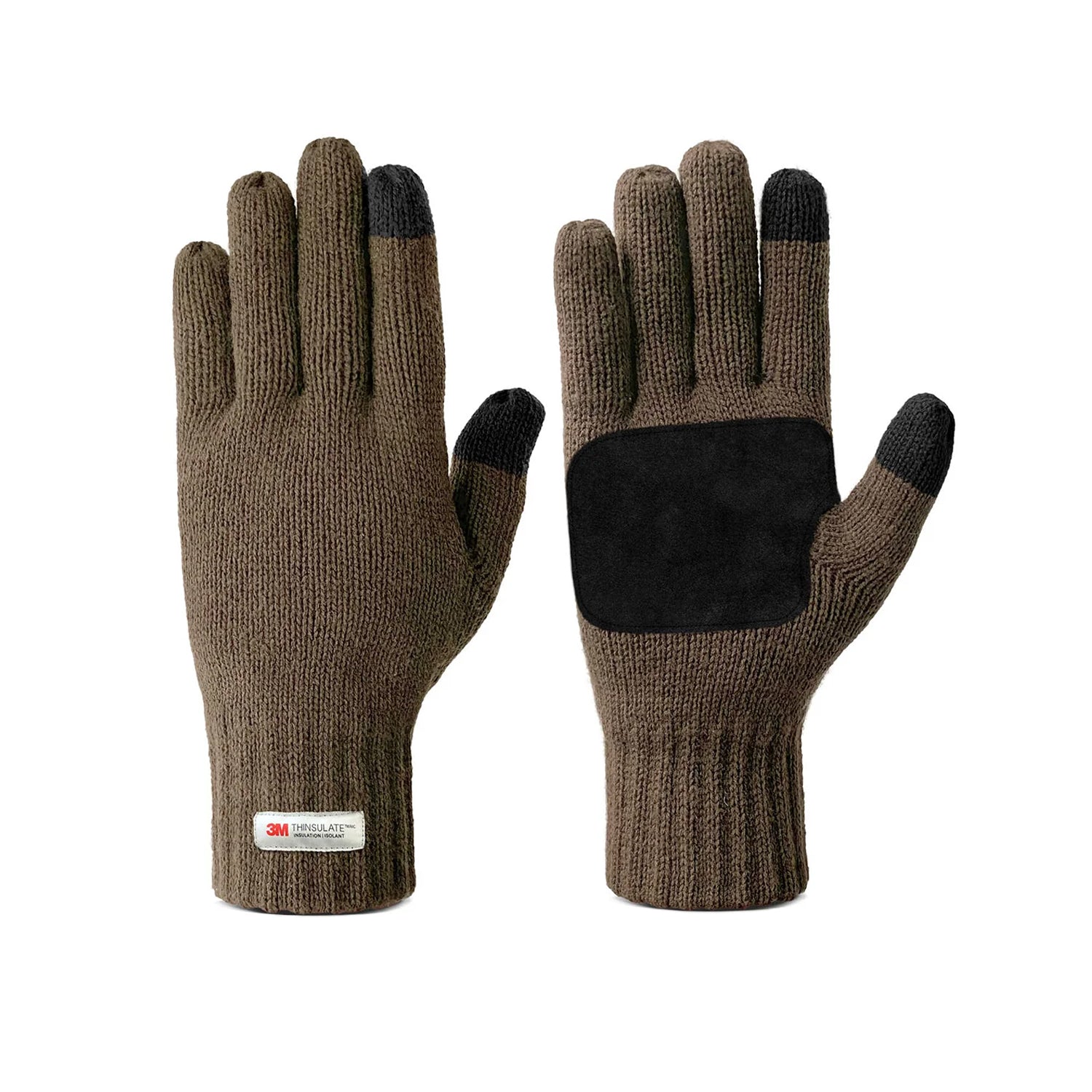 3M Thinsulate Thermal Anti-Slip Touchscreen Gloves Brown / L/XL
