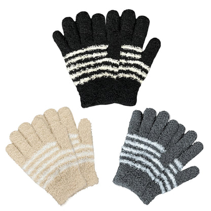 EvridWear Kids Fluffy Winter Gloves in Blue Color - Warm &amp; Stretchy