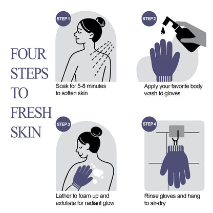 1 Pair Exfoliation Gloves