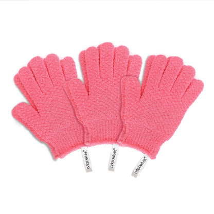 3 Pairs Exfoliation Gloves Same Level