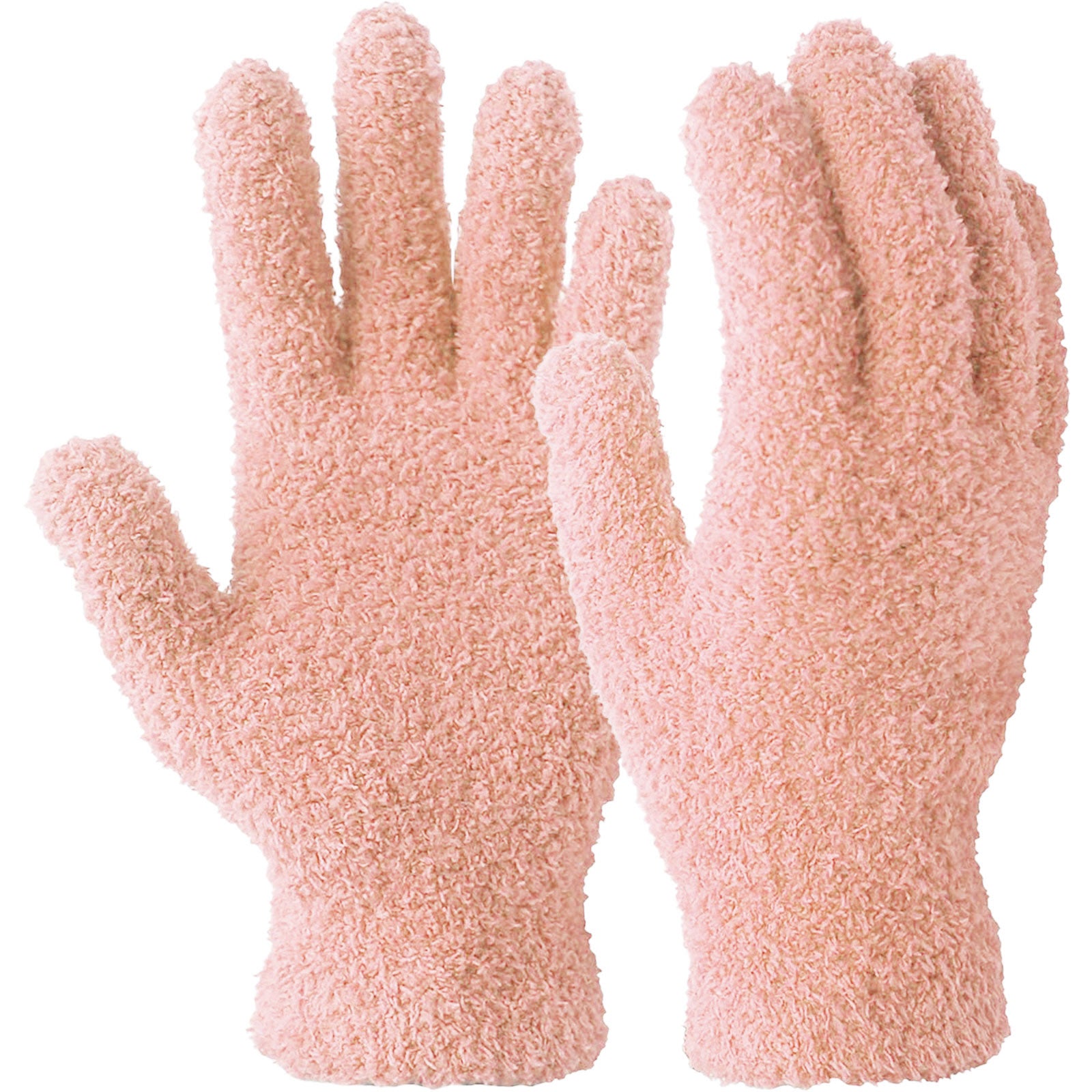 EvridWear Microfiber Dusting Gloves , Dusting Cleaning Glove for Plants, Blinds (Pink)
