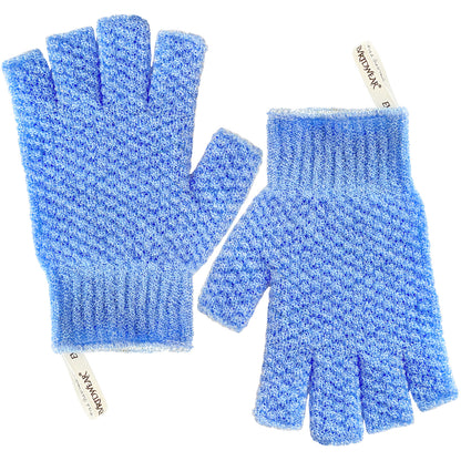 Exfoliation Bath Fingerless Gloves for Shower
