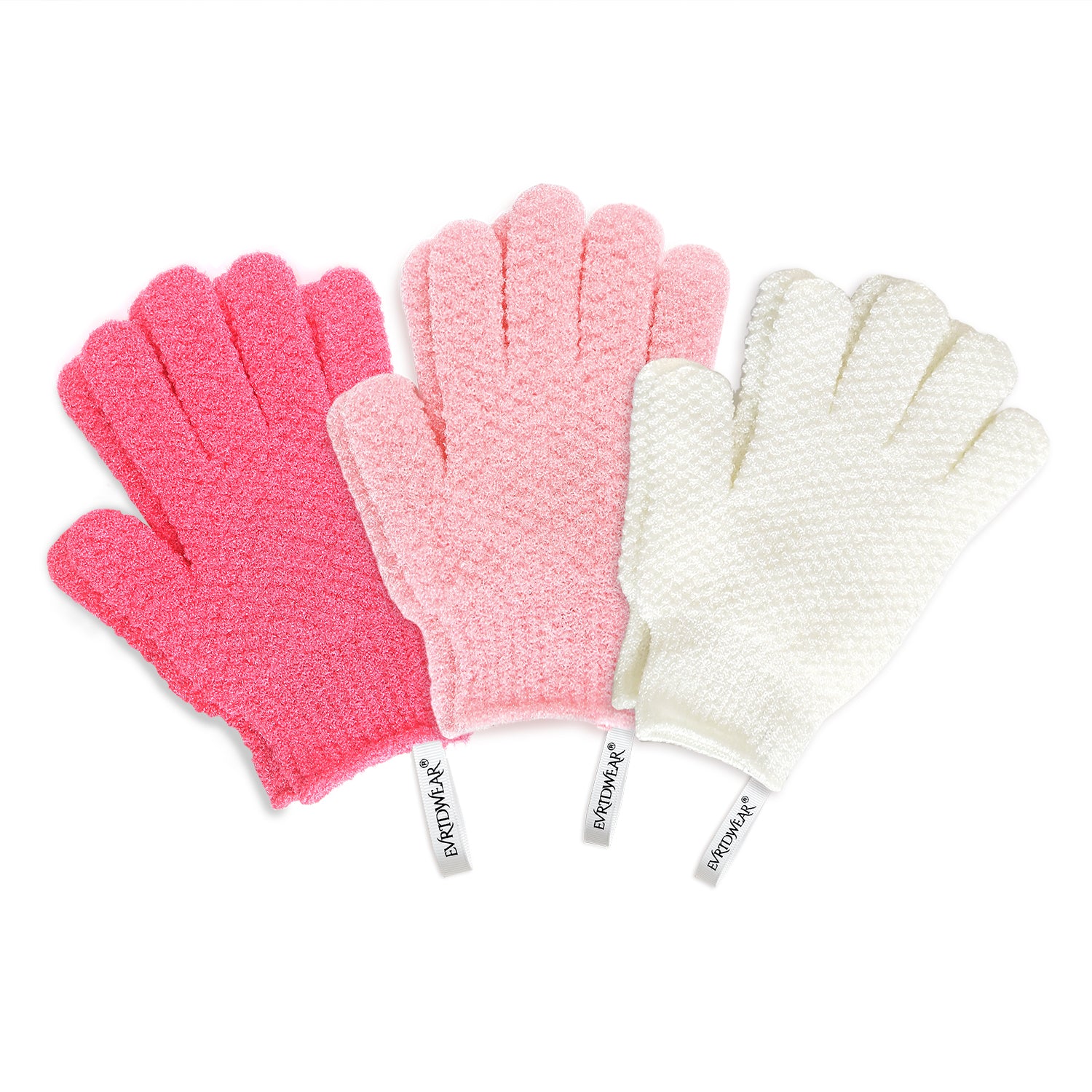 3 Pairs Exfoliation Gloves Different Level