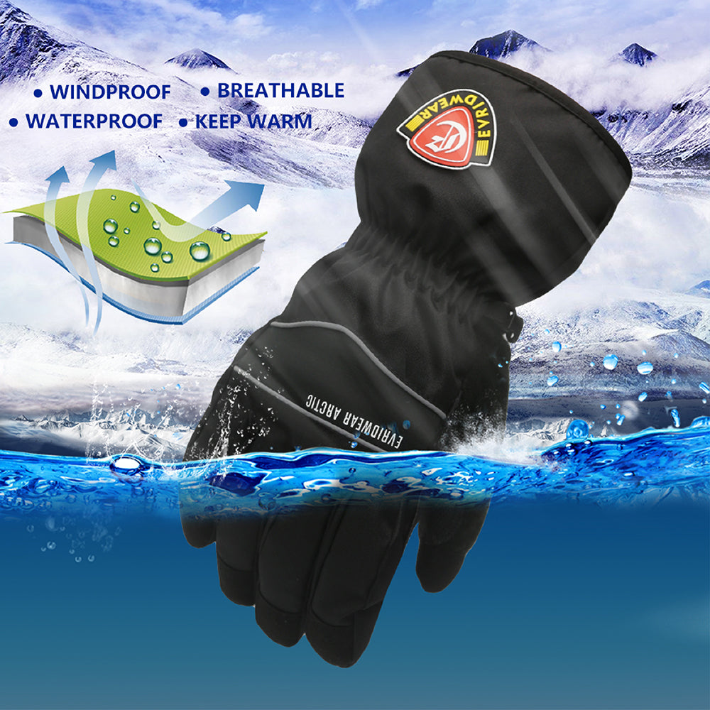 Evridwear Ski & Snowboard Winter Warm Gloves Waterproof for Cold Weather and Outdoor Sport-EvridWearUS