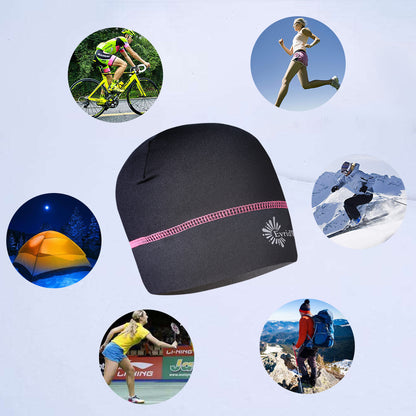 Evridwear Running Beanie Reflective Cap, Thermal Cycling Running Hat and Sports Beanie